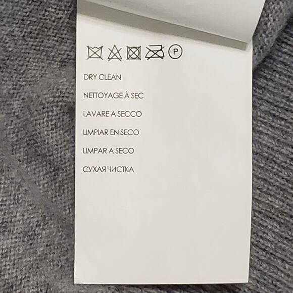 Club Monaco Womens Soft Cashmere Crewneck Studded Sweater Gray Sz Small Casual - Picture 7 of 11